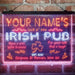 Personalized Irish Pub 3-Color LED Neon Light Sign - Way Up Gifts