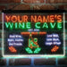 Personalized Wine Cave 3-Color LED Neon Light Sign - Way Up Gifts