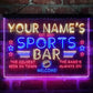 Personalized Sports Base Home Bar 3-Color LED Neon Light Sign - Way Up Gifts