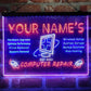 Personalized Computer Repair Shop 3-Color LED Neon Light Sign - Way Up Gifts