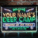 Personalized Deer Hunter Cabin 3-Color LED Neon Light Sign - Way Up Gifts