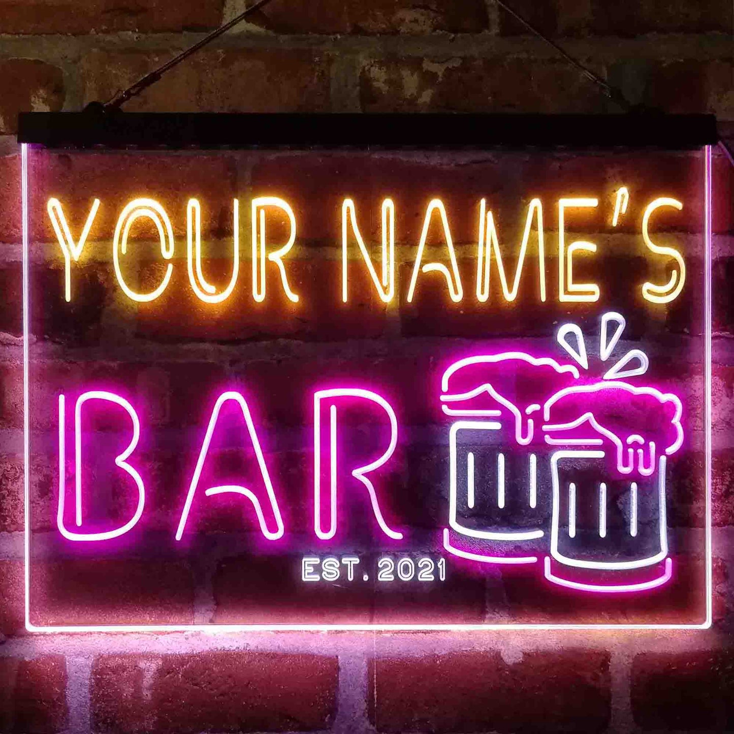 Personalized Beer Mug Decoration 3-Color LED Neon Light Sign - Way Up Gifts