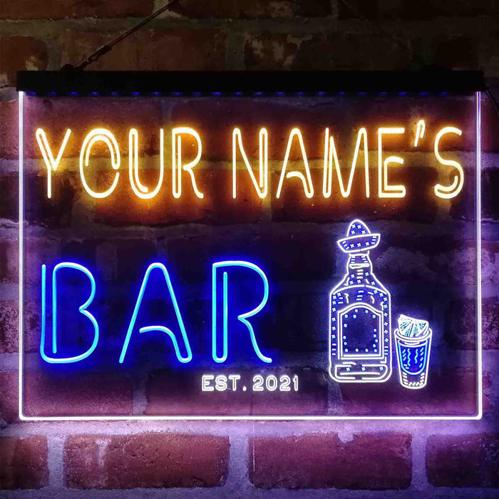 Personalized Gin Tonic Bottle 3-Color LED Neon Light Sign - Way Up Gifts