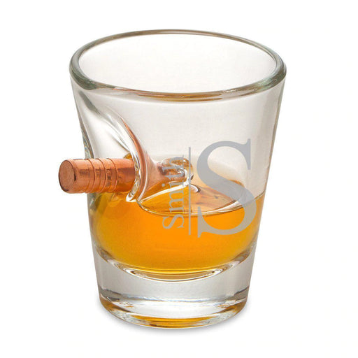 Personalized Bullet Shot Glass - 1.5 oz. (Made in USA) - Way Up Gifts