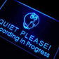 Studio Recording in Progress Quiet Please LED Neon Light Sign - Way Up Gifts
