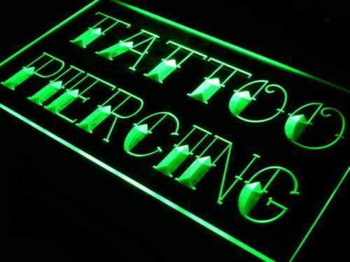 Tattoo Piercing Shop LED Neon Light Sign - Way Up Gifts