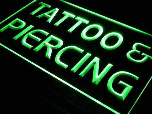 Tattoo Piercing Studio LED Neon Light Sign - Way Up Gifts