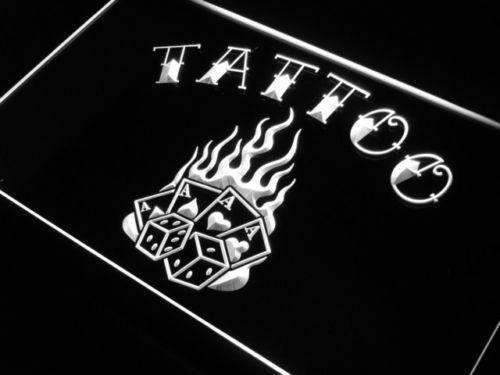 Tattoo Poker LED Neon Light Sign - Way Up Gifts