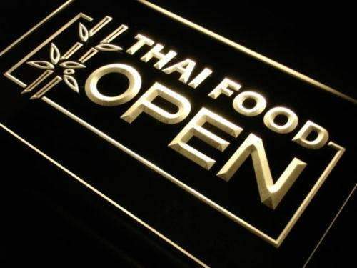 Thai Restaurant Food Open LED Neon Light Sign - Way Up Gifts