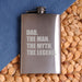 Personalized Silver Stainless Steel Flask (Man, Myth, Legend) - Way Up Gifts