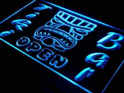 Tiki Mask Bar Open LED Neon Light Sign - Way Up Gifts