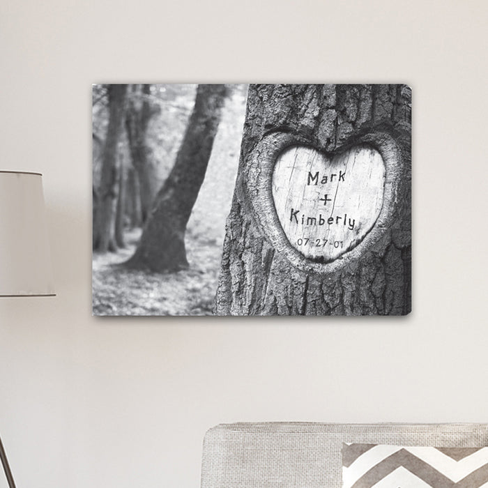 Personalized Tree of Love Canvas Print - Way Up Gifts