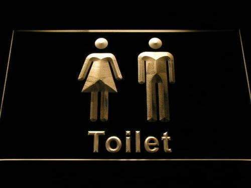 Unisex Toilet Restroom LED Neon Light Sign - Way Up Gifts