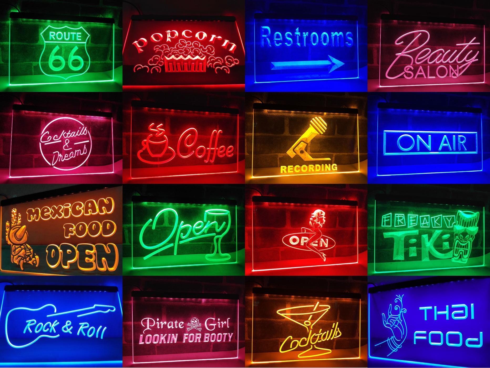 Unisex Toilet Restroom LED Neon Light Sign - Way Up Gifts