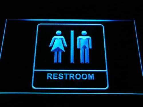 Unisex Washroom Restroom LED Neon Light Sign - Way Up Gifts