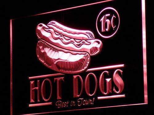 Vintage Hot Dogs LED Neon Light Sign - Way Up Gifts