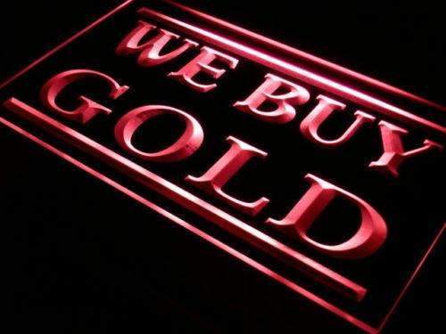 We Buy Gold LED Neon Light Sign - Way Up Gifts