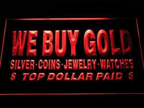 We Buy Gold Silver Jewelry LED Neon Light Sign - Way Up Gifts