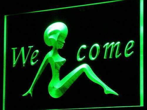 Welcome Night Club LED Neon Light Sign - Way Up Gifts