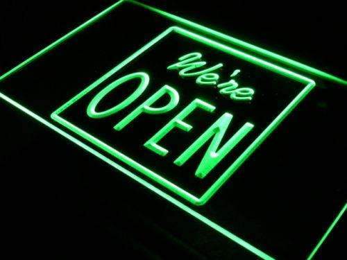 We're Open LED Neon Light Sign - Way Up Gifts