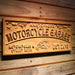 Personalized Motorcycle Garage Custom Wood Sign 3D Engraved Wall Plaque - Way Up Gifts