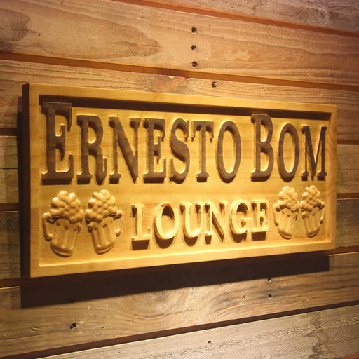 Personalized Beer Home Bar Lounge Custom Wood Sign 3D Engraved Wall Plaque - Way Up Gifts