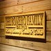 Personalized Family Names Custom Wood Sign 3D Engraved Wall Plaque - Way Up Gifts