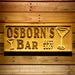 Personalized Home Cocktail Bar Custom Wood Sign 3D Engraved Wall Plaque - Way Up Gifts