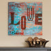 Personalized Graffiti Style Love Canvas Print - Way Up Gifts