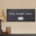 Personalized Live, Laugh, Love Chalkboard Canvas Print - Way Up Gifts